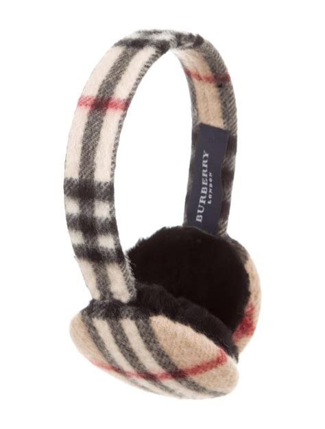 burberry nova check earmuffs